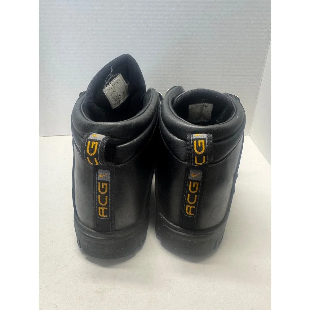 Nike ACG Air Gimli Vintage Leather Hiking Boots Black Yellow  display picture 2